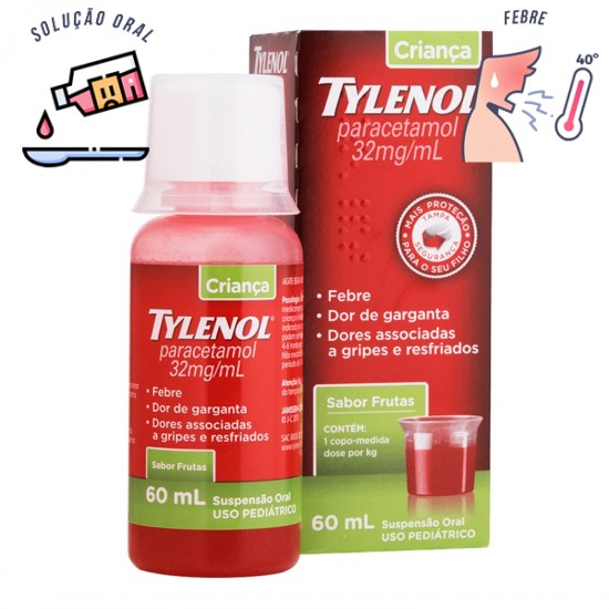 Tylenol Criança 32mg\ml líquido 60 ml